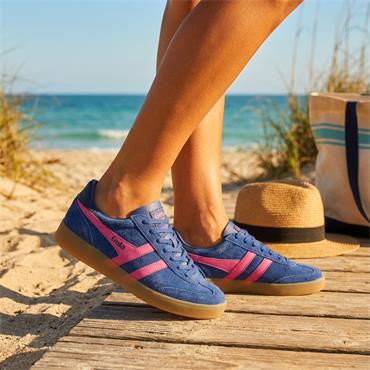 Gola Viper Classic Gumsole Trainer - Navy Pink